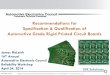 Recommendations for Specification & Qualification of ... · PDF fileRecommendations for Specification & Qualification of ... o PCB fabrication is ... o Propose instead an AEC exception