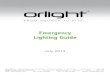 Emergency Lighting Guide - Orlight - British Architectural ... · PDF fileEmergency Lighting Guide Web ... used within the emergency lighting design, installation, ... • Need for