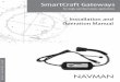 Installation and Operation Manual - Navman  · PDF file  NAVMAN SmartCraft Gateways For single and dual engine applications Installation and Operation Manual
