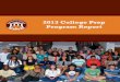 2013 College Prep Program  · PDF filethe Baltimore-Washington area. ... resume review, public speaking, professionalism ... including the STEM PMO and Maryland MESA: