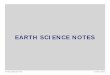Earth Science Notes - New York Science Teachernewyorkscienceteacher.com/sci/files/user-submitted/notes_1.pdf · EARTH SCIENCE NOTES The Physical Setting: Earth Science by Charles