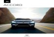 2016 ACCORD - Honda Automobiles · PDF file · 2016-03-23THE 2016 ACCORD Accord Touring Sedan ... to access several of your iPhone ... EngineeringTM body structure helps protect passengers