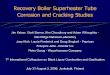 Recovery Boiler Superheater Tube Corrosion and Cracking ...whitty/blackliquor/colloquium2006/presentations/6... · Recovery Boiler Superheater Tube Corrosion and Cracking Studies
