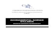 Environmental Science (NEW) - CXC | Education - · PDF fileCXC A25/U2/10 CARIBBEANEXAMINATIONSCOUNCIL! CaribbeanAdvancedProficiency!Examinations ! CAPE® ENVIRONMENTAL SCIENCE SYLLABUS