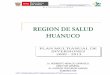 REGION DE SALUD HUANUCO - minsa.gob.pe · PDF fileREGION DE SALUD HUANUCO PLAN MULTIANUAL DE INVERSIONES 2009 - 2012 Dr. HERIBERTO HIDALGO CARRASCO DIRECTOR GENERAL Dr. ALFREDO CENTURION