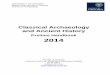 CAAH Prelims Handbook 2014 FINAL - WebLearn : Gateway · PDF fileUNIVERSITY OF OXFORD Board of the Faculty of Classics School of Archaeology Classical Archaeology and Ancient History
