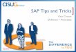 SAP Tips and Tricks - Dickinson + · PDF fileSAP Tips and Tricks] ... We are an SAP Services and Channel Partner, headquartered in Chicago, ... Click the Configuration icon as shown
