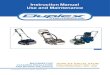 Instruction Manual Use and Maintenance · PDF fileInstruction Manual Use and Maintenance MACHINES FOR CLEANING ESCALATORS AND MOVING WALKWAYS Translation of the original instructions