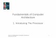 Fundamentals of Computer · PDF fileSlides for Fundamentals of Computer Architecture 2 © Mark Burrell, 2004 Chapter Overview • This chapter includes: – The key aspects of a computer;