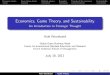 Economics, Game Theory, and Sustainability - kyle …kylewoodward.com/blog_data/pdfs/lecture_intro_game_theory.pdf · Economic choice Game theory basics Multiple players Examples