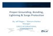 Proper Grounding, Bonding, Lightning & Surge ProtectionLightning ... · PDF fileProper Grounding, Bonding, Lightning & Surge ProtectionLightning & Surge Protection By: Jeff Regan –