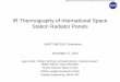 IR Thermography of International Space Station Radiator Panels · PDF file11/17/2010 · IR Thermography of International Space Station Radiator Panels Ajay Koshti 1, ... ASNT Fall