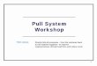 Pull System  · PDF filePull System Workshop THE GOAL: ... Replenishment Route. Process for Implementing a Pull System 1. ... SAP Forecast & purchase order