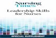 Leadership Skills for Nurses - Nursing Times · PDF fileskills can be refined through personal reflection ... practice changing practice ... in responding to change and supporting