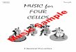 Sample MUSIC for FOUR CELLOS Sample Music · PDF filefrom Rumanian Folk Dances: 7 : Debussy, ... Anderson, Cole Porter, Gershwin, Klezmer Dances, ... Flute or Oboe & Clarinet