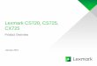 Product Overview - Lexmark · PDF fileProduct Overview. Color SFP Lineup. Lexmark . ... available from Lexmark Professional Services and Select Lexmark Partners. ... Scan Center –