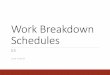 Work Breakdown Schedulescons6401.weebly.com/uploads/4/2/6/3/42631959/s03_wbs.pdf · Level 3 The next level is about major deliverables and milestones for managing ... A work package