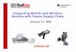 Integrating Mobile and Wireless Devices with Oracle Supply ... · PDF fileIntegrating Mobile and Wireless Devices with Oracle Supply ... Integrator for Oracle WMS ... continue to be