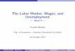 The Labor Market, Wages, and Unemployment - ISCTEmac.de.iscte.pt/Slides_Labor_Market.pdf · The Labor Market, Wages, and Unemployment ... 1 The di⁄erence between the actual rate