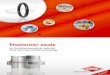 Elastomer seals -  · PDF fileThe requirements for elastomer seals in the food and pharma- ... ÖNORM, ACS, WRAS, WRC, NSF/ANSI KTW D1and D2, DVGW W 270 and W 534, DIN EN 681‑1,
