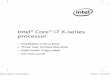 Intel® Core™ i7 X-series processor · PDF fileЭтот процессор должен устанавливаться только профессионалами