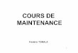 COURS DE MAINTENANCE - Annales HEIcolasapoil.free.fr/HEI/HEI5 TC/Maintenance/h5_tc_maintenance... · 3 OBJECTIFS DU COURS Description et objectifs du cours : Donner aux étudiants