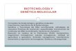 BIOTECNOLOGÍA Y GENÉTICA MOLECULARecaths1.s3.amazonaws.com/geneticafaz/261748476... · Reacción en Cadena de la Polimerasa ... Biología molecular ... Herramientas utilizadas en