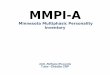 MMPI-A Minnesota Multiphasic Personality · PDF fileMMPI originale, gli adolescenti con alto punteggio nella scala Pd potrebbero essere meno motivati e aperti in terapia - - MMPI-A