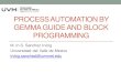 Process automation by GEMMA guide and block programming MX 2015... · PROCESS AUTOMATION BY GEMMA GUIDE AND BLOCK ... •E1 General Aspects and Grafcet level 1 ... Process automation