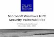 Microsoft Windows RPC Security Vulnerabilities - LSD-PLlsd-pl.net/msrpc.pdf · RPC interfaces that can be by default reached remotely on Windows 2000 systems (SP4 + all hotfixes)