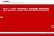 Country Profile: South Sudan - The Centre for Research on ... · PDF file5 , “Country Profile: South Sudan,” ... South Sudan’s oil wealth gives rise to a deceptively high per