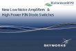 New Low Noise Amplifiers & High Power PIN Diode Switchesapps.richardsonrfpd.com/Mktg/pdfs/SkyworksMTTSPresentation_Final3… · – Newbury Park CA – GaAs HBT Fab – Mexicali Mexico