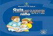 Ministerio de Salud Guía - daca- · PDF fileCuadro de actividades del niño de 7 a 9 meses 30 ... blecimiento del tono muscular y las reacciones equilibradas que le permitirán un