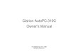 Clarion AutoPC 310C Owner’s · PDF fileClarion AutoPC 310C Owner’s Manual. ... As a general learning tool for you as you begin to operate the Clarion ... Clarion AutoPC system