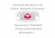 School District of Palm Beach Post-Ge · PDF fileSchool District of Palm Beach County ... Nets and Drawings for Visualizing Geometry An isometric drawing is a corner-view drawing