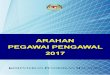 ARAHAN PEGAWAI PENGAWAL - moe.gov.my · PDF fileRancangan Makanan Tambahan 1Malaysia (RMT) ... Sekolah Harian (BPSH) i. Penempatan Guru ... Kokurikulum dan Kesenian