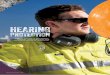 HEARING -   · PDF filedevices such as earplugs or earmuffs. ... Use available charts ... Hearing loss due to industrial noise is one of the most widespread,