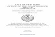 CITY OF NEW YORK OFFICE OF THE COMPTROLLER · PDF fileThe City of New York Office of the Comptroller ... Hotel Family Program Billing Unit, Procedure No. 00-503, “Procedure for Verifying