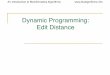 Dynamic Programming: Edit Distance - UCSD   Introduction to Bioinformatics Algorithms   Dynamic Programming: Edit Distance