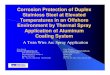 Corrosion Protection of Duplex Stainless Steel at …offshorelab.org/...spray_application_of_aluminum_coating_system.pdf · Corrosion Protection of Duplex Stainless Steel at Elevated