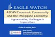 ASEAN%Economic%Community% and%the%Philippine% · PDF fileASEAN%Economic%Community% and%the%Philippine%Economy: Opportunities,Challenges%&% Imperatives Cielito%F.Habito,Ph.D. % Chief%of%Party%