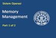 Sistem Operasi PPT-8 - eprints.uad.ac.ideprints.uad.ac.id/1709/1/Memory_Management_(part_1).pdf · Memori Utama CPU. Manajemen Memori • Main memory dan registers satu-satunya storage