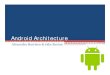 Android Architecture - Rochester Institute of  ?? History of Android Architecture â€¢ Five Layers ... Battery Life, More apps ... Specific to Android development Apple: Swift