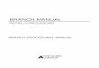 BRANCH MANUAL - bmb- · PDF filebranch manual jan-2014 branch manual retail concessions branch procedural manual