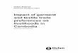 Impact of garment and textile trade preferences on ... · PDF fileImpact of garment and textile trade preferences on livelihoods in Cambodia 3 Oxfam America’s Research Backgrounders