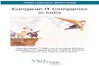 FINAL European IT companies in India - Value Leadershipvalue-leadership.com/download/vlg_european_study.pdf · European IT Companies in India How European IT SMEs are leveraging offshore