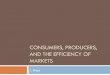 CONSUMERS, PRODUCERS, AND THE EFFICIENCY OF …jmaocourse.weebly.com/uploads/9/7/5/8/9758952/lecture_04_consumer… · CONSUMERS, PRODUCERS, AND THE EFFICIENCY OF MARKETS J. Mao 