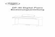 DP-90 Digital Piano Bedienungsanleitung - · PDF fileSchritt 6: Schieben Sie das Piano an seinen endgültigen Platz und drehen Sie die Schraube am Pedalkasten bis sie festen Kontakt