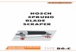 HOSCH Sprung Blade Scraper Type B6-C · PDF fileHOSCH Sprung Blade Scraper Type B6-C removes, ... Before installation and commissioning of the scraper, the conveyor system and the