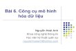 Bài 6. Công cụ mô hình hóa dữ liệu - fit.mta.edu.vnfit.mta.edu.vn/files/DanhSach/Baigiang11_12_CongcuMohinhhoaDL.pdf · hóa dữ liệu Nguyễn Hoài Anh Khoa công nghệ
